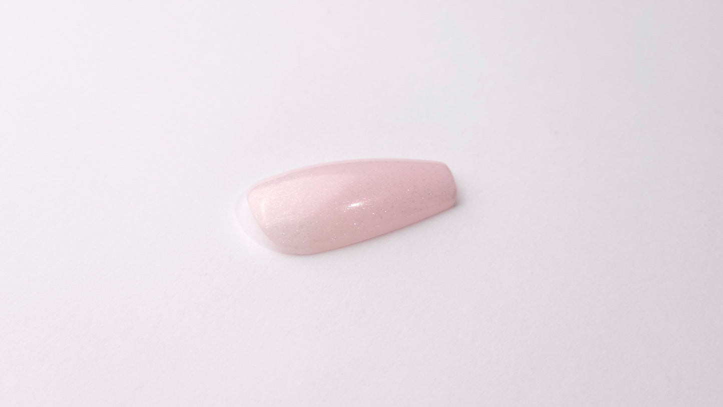 Top Coat Glitter No Wipe "Didier Lab", Pink, 10ml