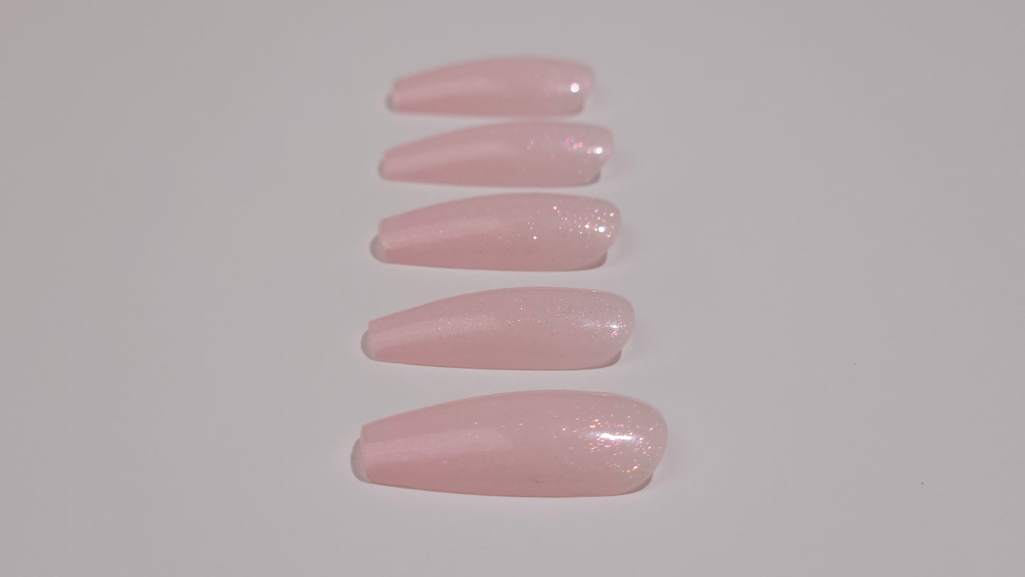 Top Coat Glitter No Wipe "Didier Lab", Pink, 10ml