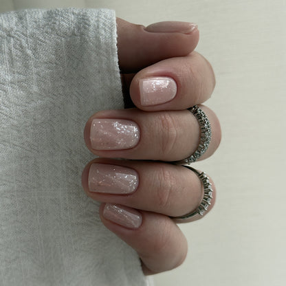 Top Coat Glitter No Wipe "Didier Lab", Silver, 10ml