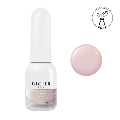Green reactive, vegan lak za nokte "Didier Lab", beige, 10ml