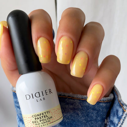 Gel lak ”Didier Lab” Confetti, Pastel