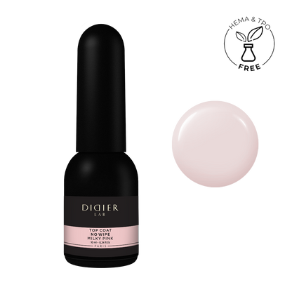 Top coat no wipe "Didier lab", Milky Pink, 10ml