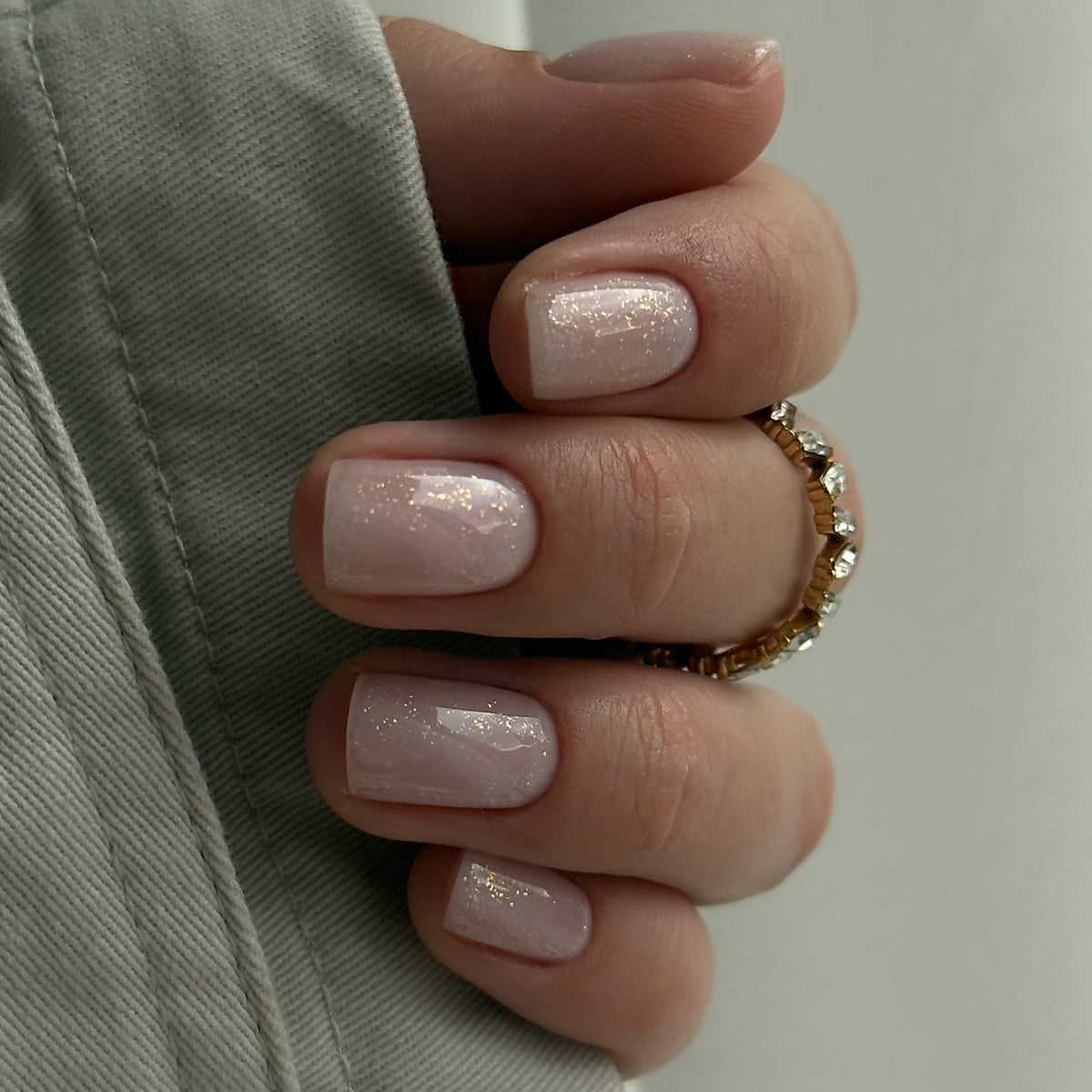 Top Coat Glitter No Wipe "Didier Lab", Gold, 10ml