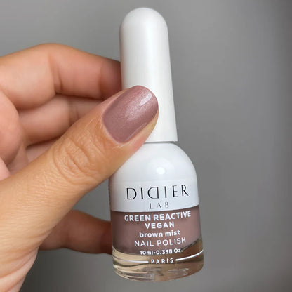 Green reactive, vegan lak za nokte "Didier Lab", brown mist, 10ml