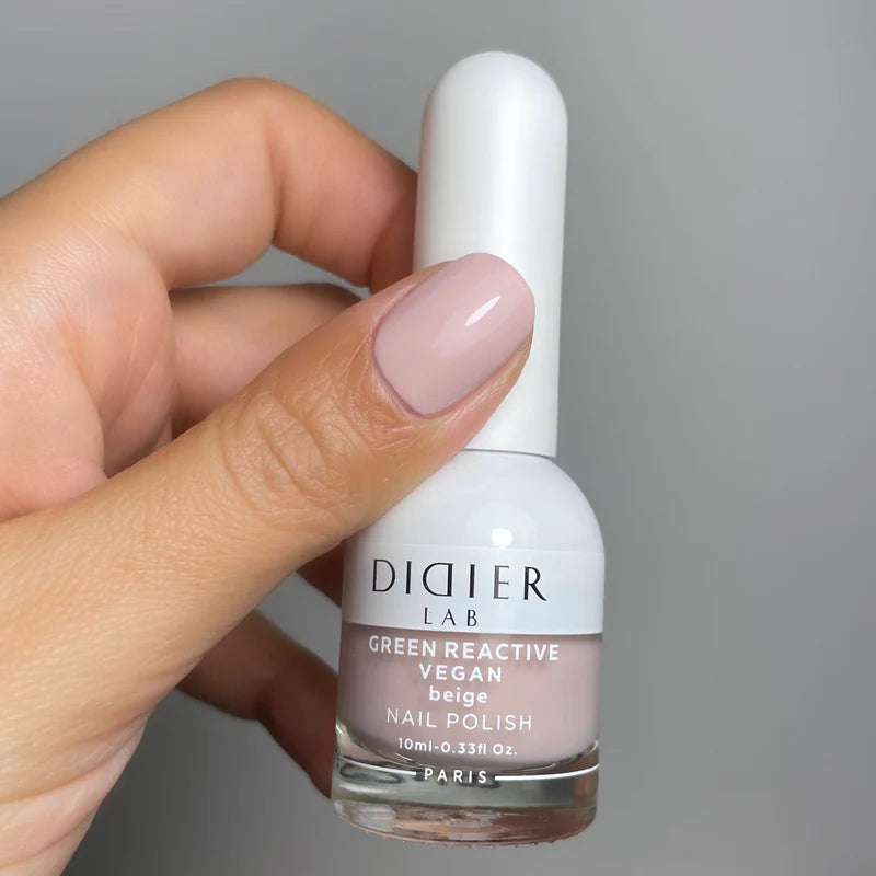 Green reactive, vegan lak za nokte "Didier Lab", beige, 10ml