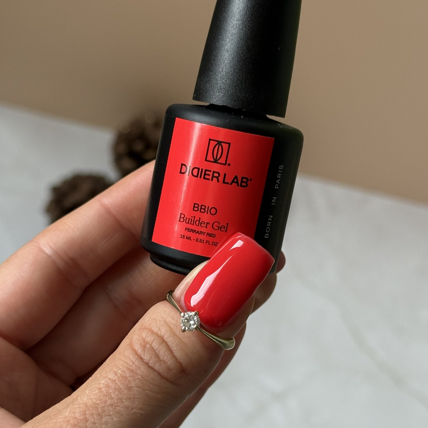 Gradivni Gel BBIO "Didier Lab", Ferrary Red, 15ml