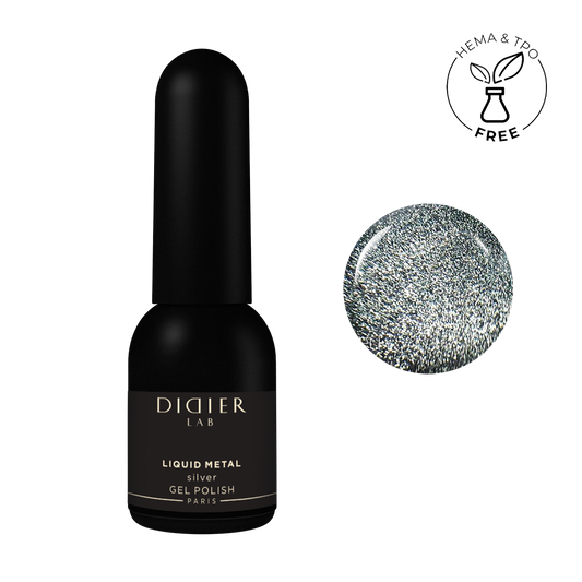 "Didier lab" trajni lak sa metalnim efektom "Liquid Metal", srebrni
