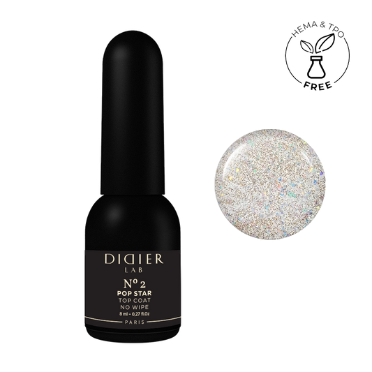 Top coat no wipe, "Didier Lab", Pop Star, No2