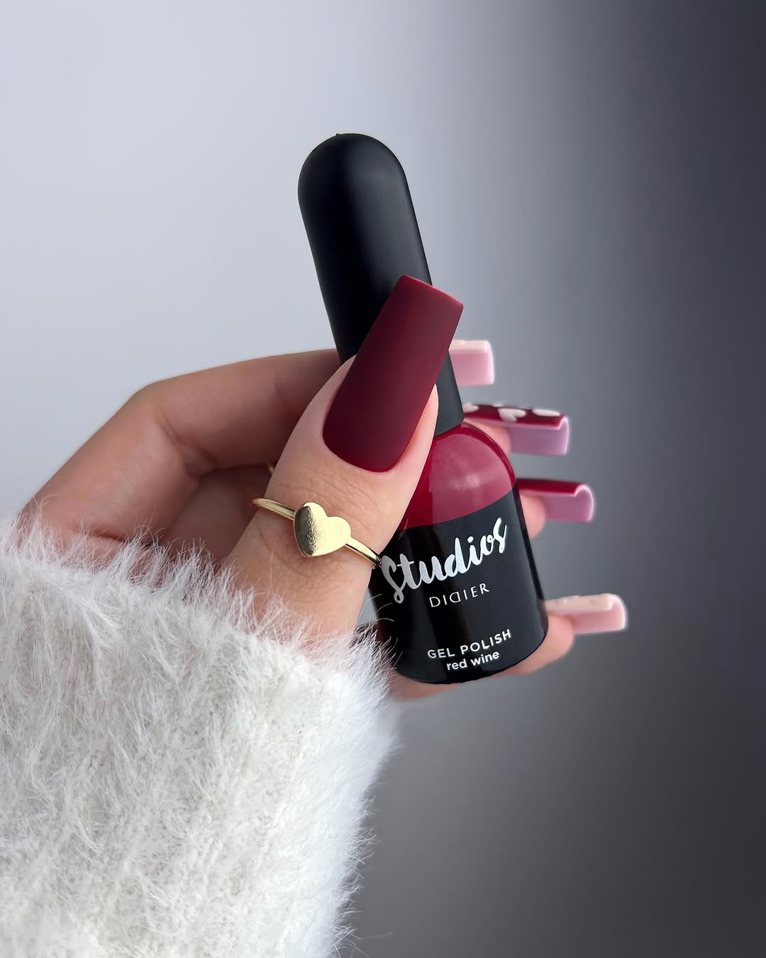 Hibridni gel lak za nokte Studios Didier - Red Wine, 8ml