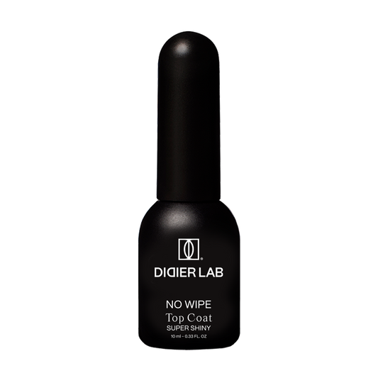 Top Coat No Wipe Super Shiny, Didier Lab, bez HEMA i TPO, Čista formula, 10 ml