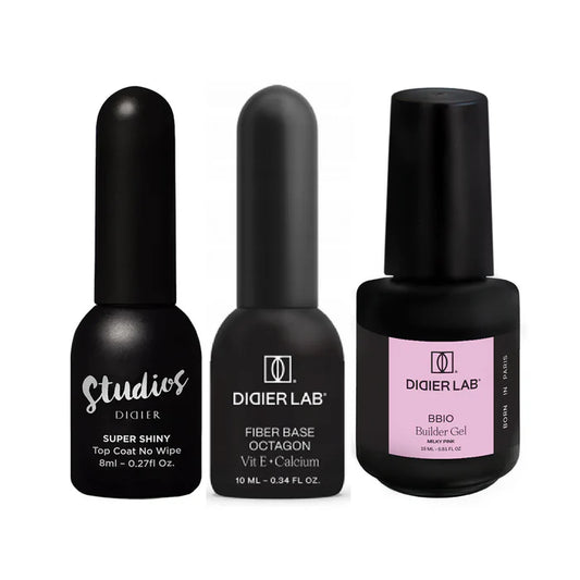 BBIO set: Top Coat Super Shiny + Octagon + gradivni gel u bočici