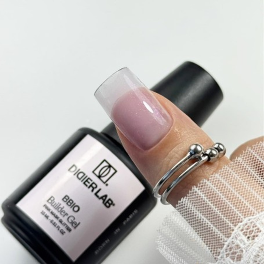 Gradivni Gel BBIO "Didier Lab" Pink Mask Glitter, 15ml