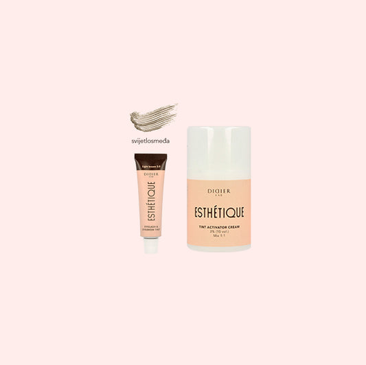 Didier Lab Esthétique Mini set za bojenje obrva, SVIJETLOSMEĐA