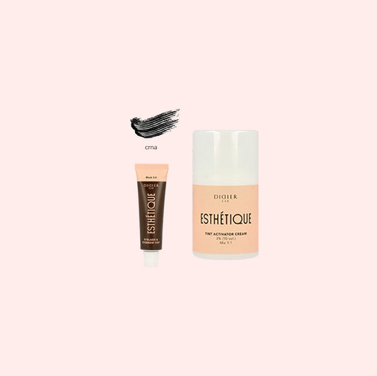 Didier Lab Esthétique Mini set za bojenje obrva, CRNA boja