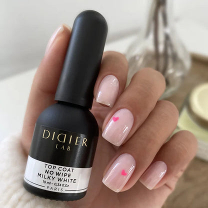 Top coat no wipe "Didier lab", Milky White, 10ml