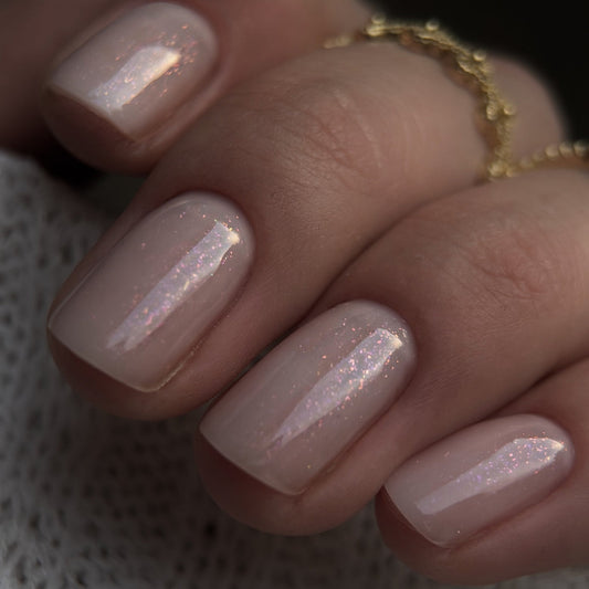 Top Coat Glitter No Wipe "Didier Lab", Pink, 10ml