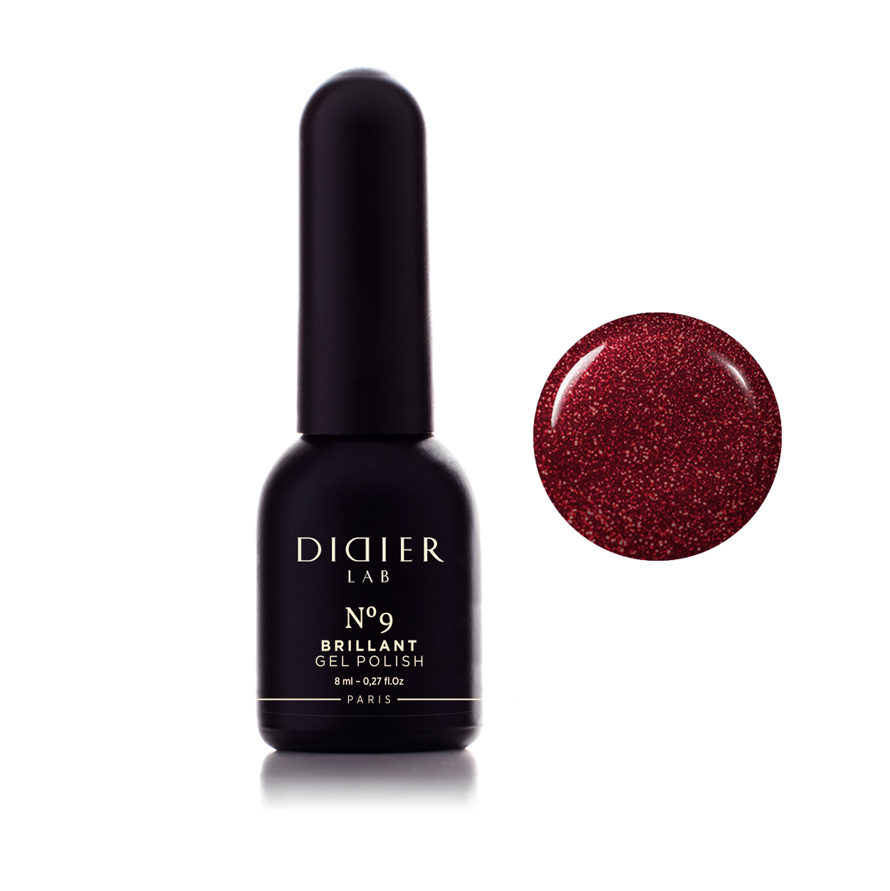 Gel lak "Didier Lab", Brillant, No9, 8ml